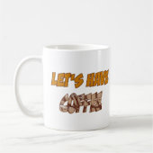 Café Brown Lettrage café Mug (Gauche)