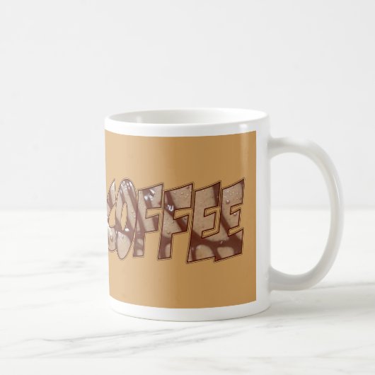 Café Brown Lettrage café Mug (Droite)