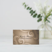 Café Brown Shimmer Carte de visite (Debout devant)