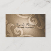Café Brown Shimmer Carte de visite (Devant)