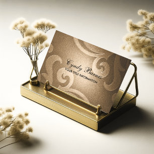 Café Brown Shimmer Carte de visite