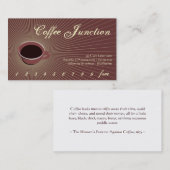 Café Burst Boisson Punch / Carte de fidélité (Devant / Derrière)