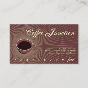 Café Burst Boisson Punch / Carte de fidélité