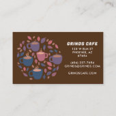 CAFÉ CAFE Cute Logo Carte de fidélité client 10 (Dos)