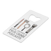 CAFÉ, CAFÉ ET PODCASTES DE CRIME VRAI OUTIL DE CRI (Devant Angle)