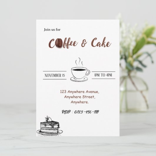 Café Café Matin Invitation (Debout devant)