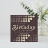 Café Cappuccino tendance Invitation de fête d'anni (Debout devant)