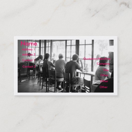 Café Carte de visite (Devant)