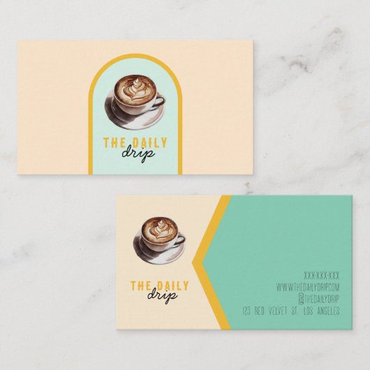 Café Carte de visite (Devant / Derrière)