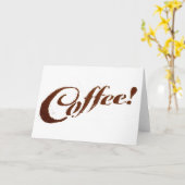 Café - Carte de voeux (Fleur jaune)