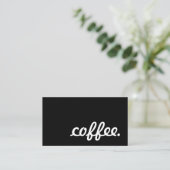 café. carte perforée de fidélité (Debout devant)