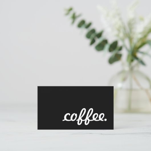 café. carte perforée de fidélité (Debout devant)