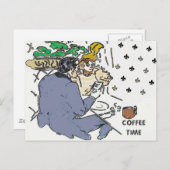 Café, Carte postale (Devant / Derrière)