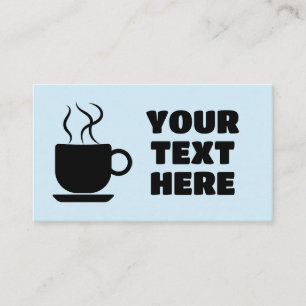 CAFÉ CARTES DE VISITE PERSONNALISÉS
