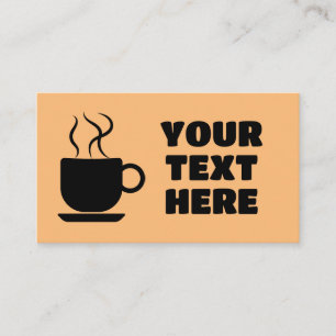 CAFÉ CARTES DE VISITE PERSONNALISÉS