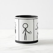 Café Cartoon Mug (Centre)