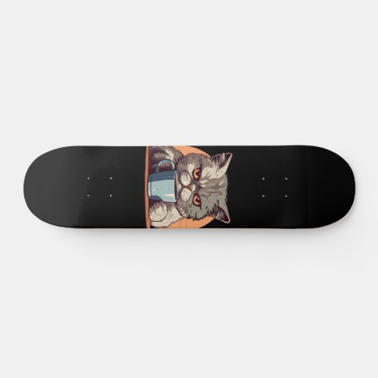 CAFÉ CAT SKATEBOARD (Horz)