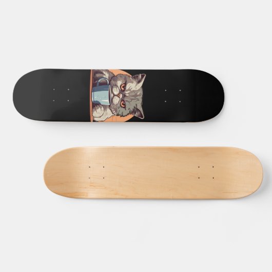 CAFÉ CAT SKATEBOARD (Horz)