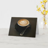 Café c'est amour - carte pour notes (Fleur jaune)