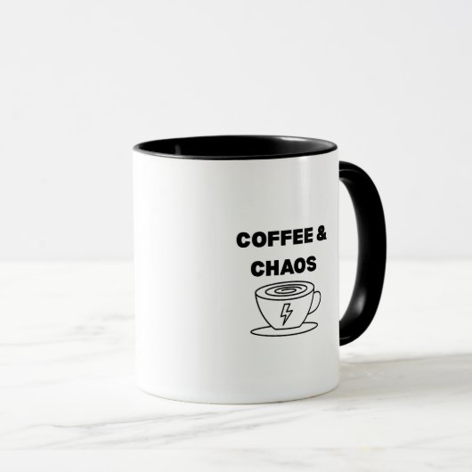 Café & Chaos Mug (Devant droit)