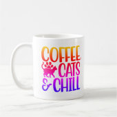 Café, Chats & Chill Mug (Gauche)