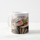 Café Chats et livres Mug (Devant gauche)