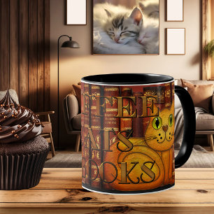 Café Chats et livres Mug Amoureux des chats artist
