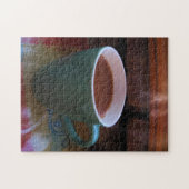 Café chaud dans le puzzle du matin (Horizontal)