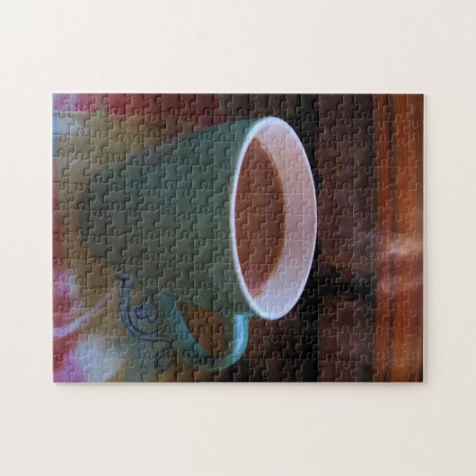 Café chaud dans le puzzle du matin (Horizontal)