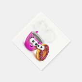 Café Chaud Et Serviettes En Papier De Donut (Coin)