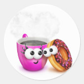 Café Chaud Et Stickers Donut (Devant)