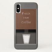 Café chaud frais iPhone X Coque (Dos)
