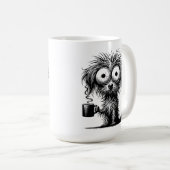 Café Chien tasse de café 15oz (Devant droit)