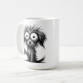 Café Chien tasse de café 15oz (Devant gauche)