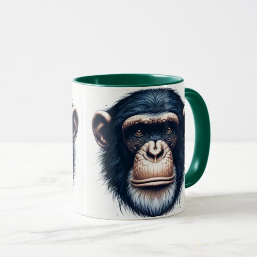Café chimpanzé Mug (Devant droit)