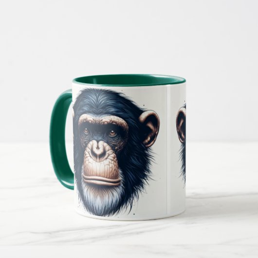 Café chimpanzé Mug (Devant gauche)