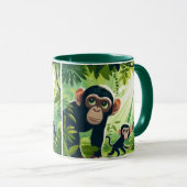 Café chimpanzé Mug (Devant droit)