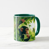Café chimpanzé Mug (Devant droit)