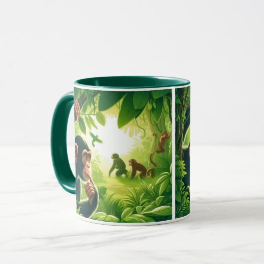 Café chimpanzé Mug (Devant gauche)