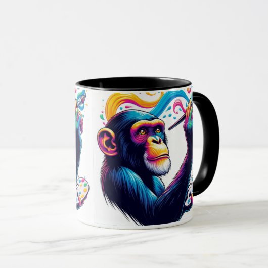 Café chimpanzé Mug (Devant droit)