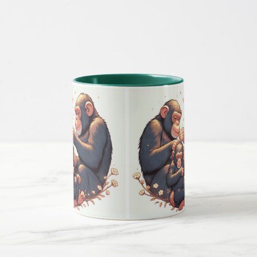 Café chimpanzé Mug (Centre)