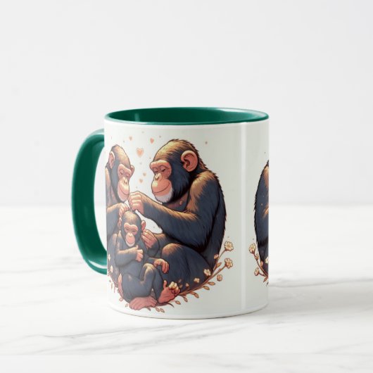 Café chimpanzé Mug (Devant gauche)