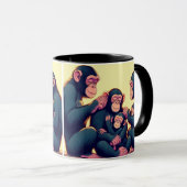 Café chimpanzé Mug (Devant droit)