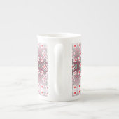 Café Chine Designer Mug Avec Rose (Dos)