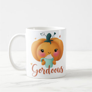 Café Citrouille Gourde Mug - Chute et merci