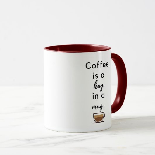 Café classique est une Mug Hug, 325 ml (Devant droit)