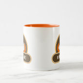 Café Coffee Coffee Cup Blanc Orange Café Mugs (Centre)
