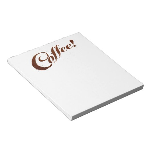 Café Coffee Grounds - Bloc-notes (Incliné)