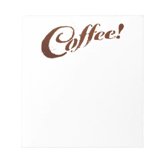 Café Coffee Grounds - Bloc-notes (Devant)