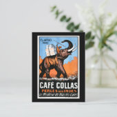 Cafe' Collas Briefkaart (Staand voorkant)